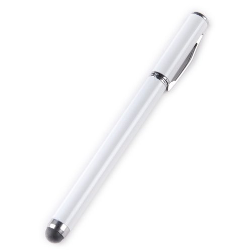 tinxi® 5x universal Stylus Stift Touch Pen Eingabestift mit integriertem Kugelschreiber für alle Geräte mit kapazitiven Touchscreen Smartphone Handy PDA Tablet PC wie Apple iPhone 6 5s 5 4s 4 Samsung Galaxy S5 S2 S3 S4 S3 mini i8190 S4 mini S5830 S5830i S5360 Galaxy Note 3 Alcatel One Touch Pop C7 Sony Xperia Nokia Lumia 630 LG Google Nexus HTC Huawei / iPad Air iPad mini 2 Samsung Galaxy Tab 4 2 Tab 3 lite 7.0 Tab 3 10.1 P5200 Acer Iconia B1 A510 A511 A700 Asus Odys Sony Lenovo u.v.a… - 2