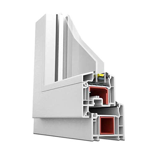 Preisvergleich Produktbild Kunststofffenster weiß 1000x1200mm mit 2-Fach Isolierglas Dreh-Kipp links