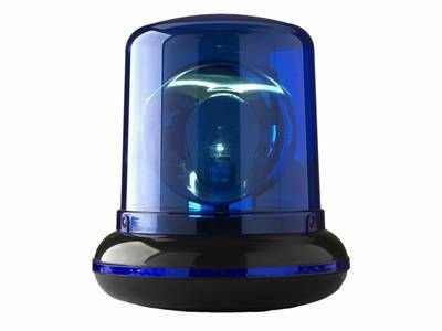 Preisvergleich Produktbild Effektleuchte Polizeilicht blau Dekoleuchte Dekolampe Polizei Kinderleuchte