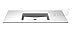 Produktbild PELIPAL SOLITAIRE 6010 Mineralmarmor-Waschtisch / MMWT 54-1330-M / Weiß / 133x2x50cm
