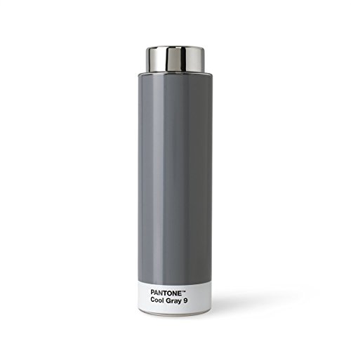 Yeseatis TASTE ONLINE FOOD YESEATIS.COM Pantone - Borraccia Tritan - 500 ml - Grigio Freddo 9 - Set da 2 Pezzi