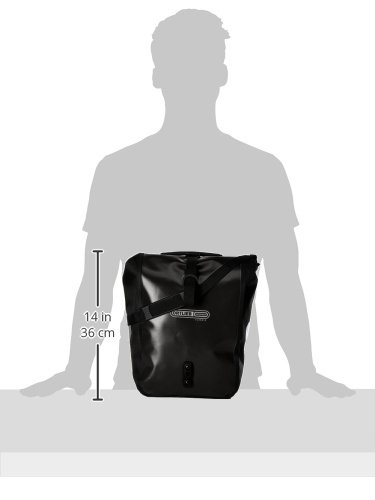 Ortlieb Bolsa Delantera-Roller Classic QL2, 1 Negro, 25 x 14 x 30 cm, 25 litros, F6301 - Ortlieb