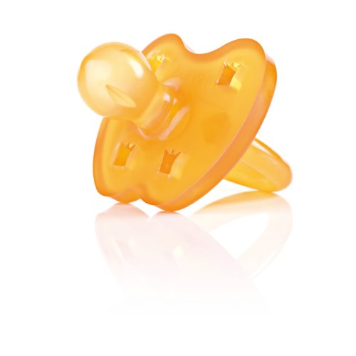 Hevea Naturkautschuk Schnuller Krone Sauger Runde Naturform - 2