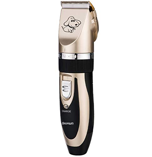 BaoRun Rasoir pour Chien, Ensemble de tondeuses de toilettage et Animaux de Compagnie Professionnels et Tondeuse électrique sans Fil Rechargeable pour Petits Chiens, Chats, Animaux
