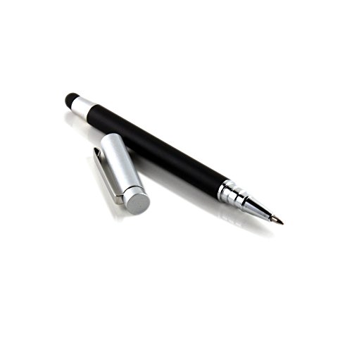 Slabo Stylus Pen für Smartphone / Phablet / Tablet Eingabestift und Kugelschreiber Touch Stift – schwarz / silber - 2