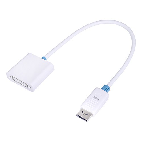 MutecPower Displayport (DP) auf DVI Video Adapter Kabel Konverter – Männlich zu weiblich – 4K Ultra HD – mit 3 Kabelbinder – Stecker auf Buchse - 2