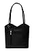 Produktbild LiaTalia Damen großartige weiche italienische Leder Piping Detail Schulter oder Rucksack Tasche mit Schutztasche - Libby z** (Nicht Piping) - Schwarz