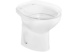 Roca,Victoria,Taza con salida horizontal para inodoro de tanque alto, tanque empotrable o fluxor,A344397000