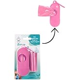 Bamm Bamm Kirli Bebek Bezi &Ccedil;&ouml;p Poşeti ve &Ccedil;anta Boy Taşıma &Ccedil;antası (Pembe)