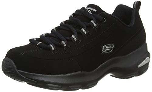 Skechers Women D'lite Ultra - Reverie Trainers, Black (Black), 5 UK (38 EU)