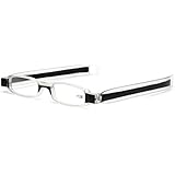 AEC ID 180 Library 1 Rotating Tube Pen Clip Folding Reading Glasses (+1.00, Black)