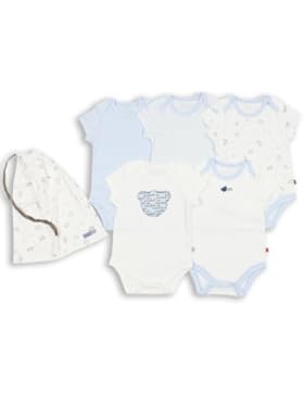 The Essential One - 5 Stuck Jungen Babybodys/Babybodyset/Unterwasche/Bodys mit Beutel ESS92