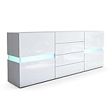 sideboard abschließbar schwarz Maße des Sideboards in cm (BxHxT): 177 x 72 x 39