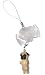 Produktbild Mops (fawn) [ PetLovers ] Mini Tam Kawaii Süßer Hundeanhänger für Mobiltelefon und Mediageräte (White) TS-1002
