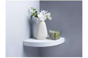 RA-HOMESTORE® New Contemporary Lokken Corner Shelf - White