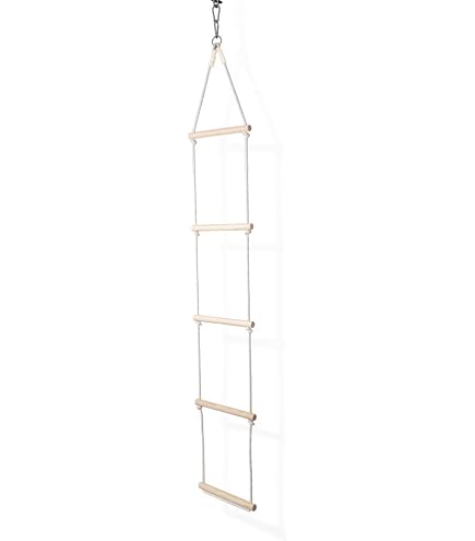 MAMOI® Balançoire en Bois avec Coussin, Structure Pliante multifonctionnelle, Arche pour l'entraînement et la détente, échelle et balançoire de Loisirs, Construction Universelle pour intérieur