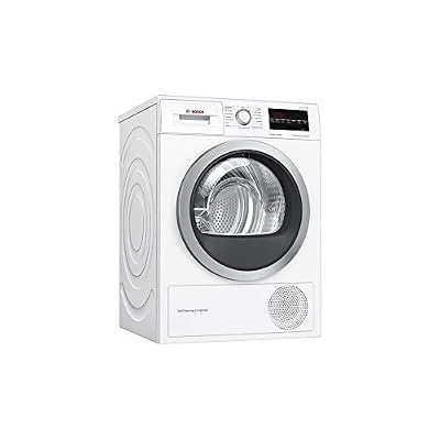 Bosch Serie 6 WTW85460FF sèche-linge Autonome Charge avant Blanc 8 kg A++ - Sèche-linge (Autonome, Charge avant, Pompe à chaleur, Blanc, Boutons, Rotatif, Droite)