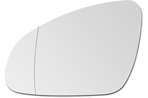 SENZEAL Cristal de Espejo para Opel Astra J 2009-2015 Izquierdo Lado del Conductor Calefactado con Placa de Soporte 1428451 (Izquierda)