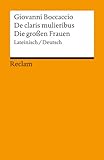 Cover zum Buch De claris mulieribus: Die grossen Frauen