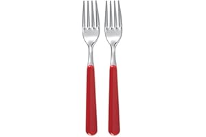 Excelsa "Branché Lot de 2 fourchettes de Table Rouge