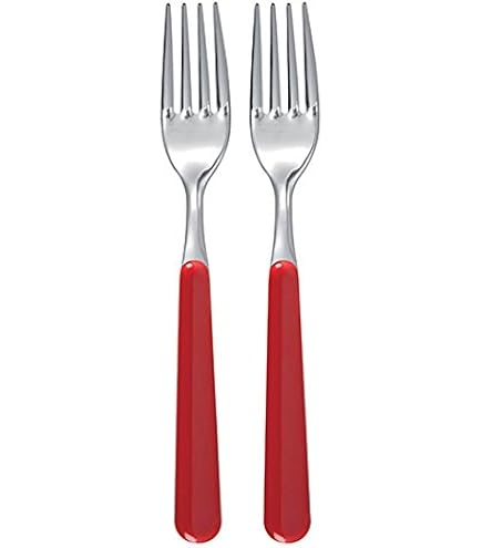 Set 2 Cucchiai In Acciaio Inox Rosso - Lunghezza 20 Cm, Design Trendy - Foto 8