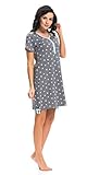 dn nightwear Damen Nachthemd TM.9104 für Schwangerschaft und Stillzeit - 2