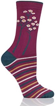 Ladies 1 Pair Thought Olivia Trees Bamboo and Organic Cotton Socks Cyclamen 4-7