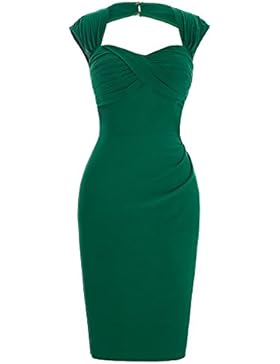 Belle Poque 1950er Style Vintage Kleid Elegant Etuikleid Knielang Festliche Kleider