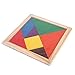 Produktbild LouiseEvel215 Spaß Holz Geometrie Raute Tangram Puzzle Form Kognitive Intellektuelle Entwicklung Kinderspielzeug Kinder Aufklärung Spielzeug