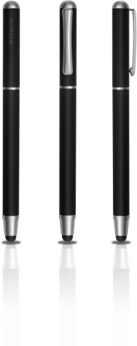 Speedlink Pivot Prime Touchscreen Eingabestift (integrierte Kugelschreiberfunktion – schwarz, Schutzkappe mit Halteclip, 12,9cm Länge) - 2