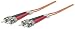 Produktbild intellinet 472524 Glasfaser LWL Fiber optic Kable "duplex ST/ST (50/125) OM2" 20m orange