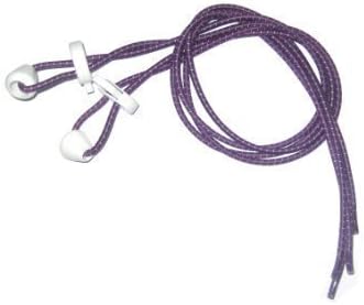 Elastic Lock Laces - Purple with White Fleck