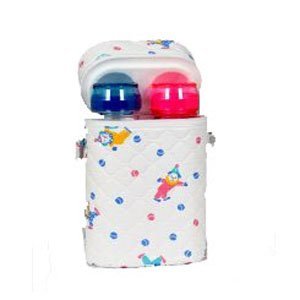 Insulated Bottle Holder - Twin/Double Insulator Clowns Design