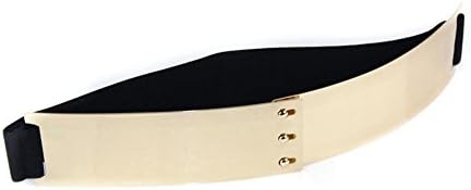 YYHSO Women's Elastic Waistband Metal Mirror Sequins Belt Girdle