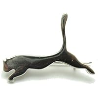 Sterling Silber Brosche Katze massiv 925 Empress