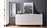 Produktbild JUSTyou Ruteborg 51 Kommode Sideboard Schrank (HxBxT): 87x180x40 cm Weiß | Sonoma Eiche