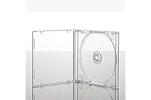 QDWQ-US Network Trading Lot de 50 boîtiers simples transparents pour CD - 10,4 mm.