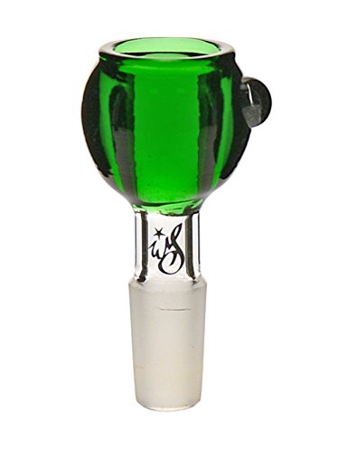 Weedstar Gemstone Köpfchen für Bongs und Wasserpfeifen (14,5 mm, Grün)