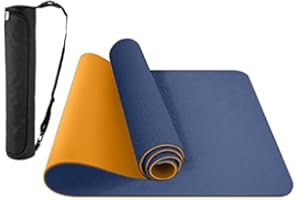 ComFy Mat Yoga Mat – Non-Slip Premium TPE Yoga Mat [Bonus Waterproof Carry Bag] – Eco-Friendly Workout Mat for Pilates, Meditation, Women, Men – Fitness Exercise Mat, 183cm x 61cm x 6mm