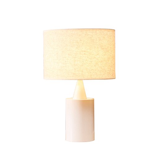 Preisvergleich Produktbild LQQAZY Schlafzimmer Nachttischlampe Studie Wohnzimmer Hotel Einfache LED Warme Atmosphäre Warmes Licht LED Kleine Tischlampe,White