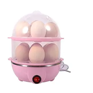 Dev Exports Electric Double Layer 14 Egg Boiling Steamer Egg Boiler Electric Automatic Off with Egg Boiler Machine(Multi)