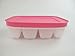Produktbild TUPPERWARE Gefrier-Behälter Eiswürfler rosa mit Deckel mini Eiswürfel Eis 10299