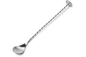 Romote Twisted Cuillère 28cm par - 11 pouces Cuillère, longue cuillère à cocktail, Bar Spoon