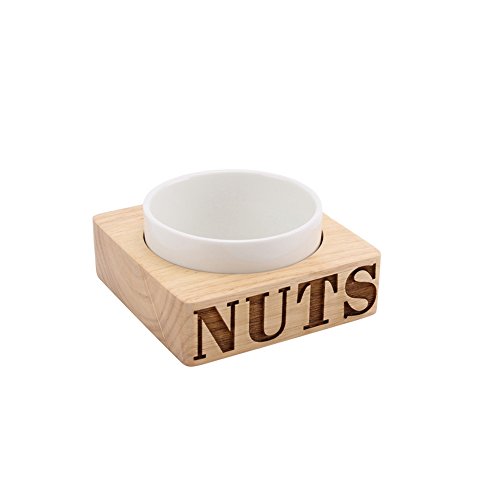 CGB Giftware Loft Nuts Carved Wood Ceramic Bowl Set (One Size) (Wood)
