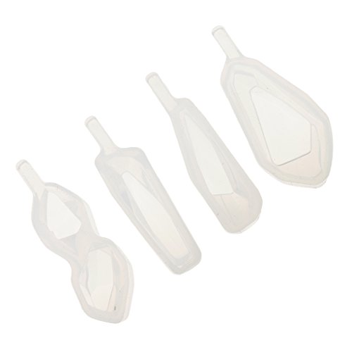 MagiDeal 4Pieces Gemischte Form Silikon DIY Formen Für Harz Schmuckherstellung Werkzeuge Machen Handwerk