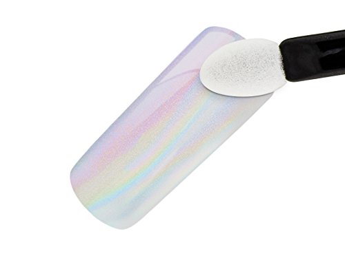 Nailart STARTER SET – UNICORN HOLOGRAMM Pigment Puder + ZUBEHÖR – Holographic Effekt Powder – Nail Glitzer Glitter Pulver HOLO Metallic – Nail Dekoration Nagelkunst Naildesign - 2