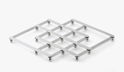 universal Gitter Untersetzer Edelstahl glänzend - verstellbar