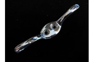 Penbrice Interiors Cleat Hook for Roman Corded Blinds - 6 Colours - Solid Metal - Includes Screws, Colour: Chrome