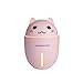 Produktbild HEsdzML Luftbefeuchter L¨¹fter LED Niedliche Katze Ultraschalllicht USB Air Refresher Diffusor - Rosa