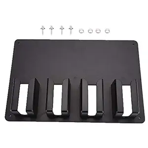 Hair Clipper Rack, Trimmer / Scissors / Hair Brushes / Curling Irons, Wall Mounted Hair Cutting Tools Stand Holder Organizer for Barber Shop, Plastic (Black)(Black)